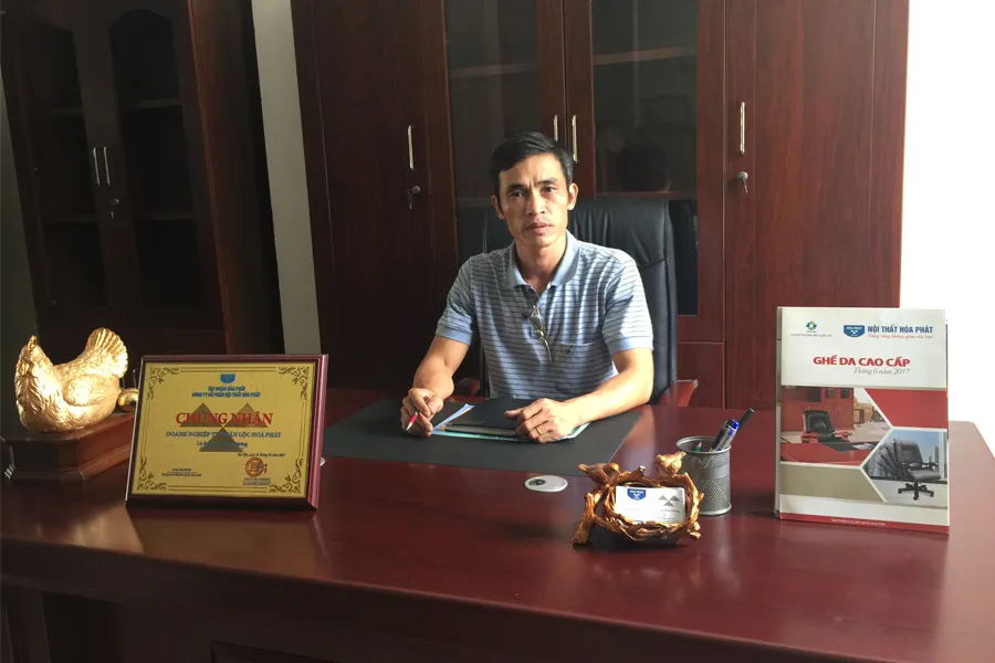 Anh Lê Thanh Hiếu chia sẻ về ý nghĩa của cái tên Lộc Hòa Phát. Doanh nghiệp có được thành công như ngày hôm nay là nhờ “tài lộc” của Nội thất Hòa Phát mang lại.